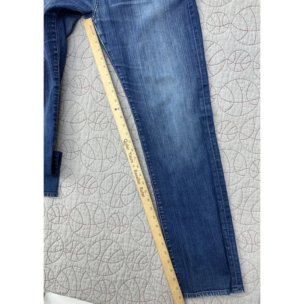 AG Jeans The Matchbox Slim Straight Blue Whiskered Faded /‎ Mens 36x34